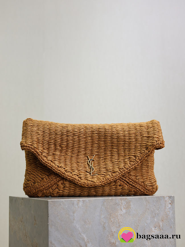 Bagsaaa YSL CASSANDRE large envelope pouch in rope 769307 - 29.5cm - 1