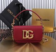 Bagsaaa Dolce & Gabbana 3.5 DG Logo Shoulder Bag red - 19cm - 1