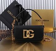 Bagsaaa Dolce & Gabbana 3.5 DG Logo Shoulder Bag black - 19cm - 1