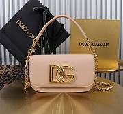 Bagsaaa Dolce & Gabbana 3.5 DG Logo Shoulder Bag nude pink - 19cm - 1