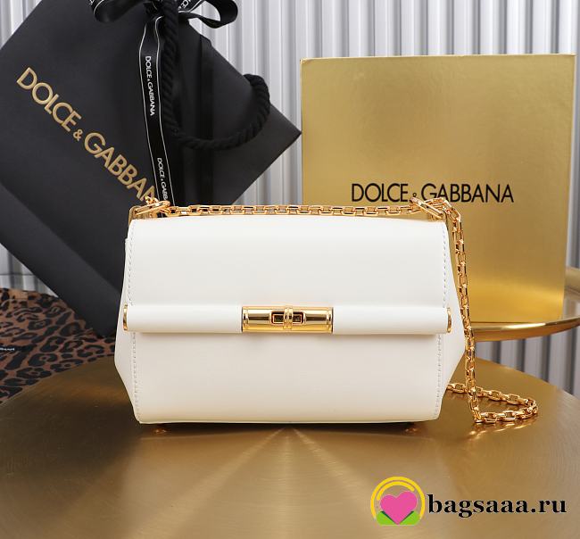 Bagsaaa Dolce & Gabbana Marlene crossbody bag in white - 18cm - 1