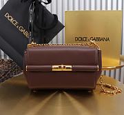 Bagsaaa Dolce & Gabbana Marlene crossbody bag in dark brown - 18cm - 1