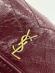 Bagsaaa YSL Niki Medium shoulder bag in vintage crinkled calfskin red - 18.5cm - 3