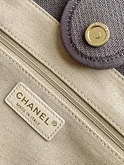 Bagsaaa Chanel Deauville Small Shopping Tote bag in gray - 33cm - 4