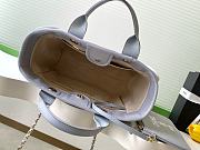 Bagsaaa Chanel Deauville Small Shopping Tote bag in light gray - 33cm - 2