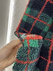 Bagsaaa Miu Miu Checked Teddy Zipper Jacket - 2