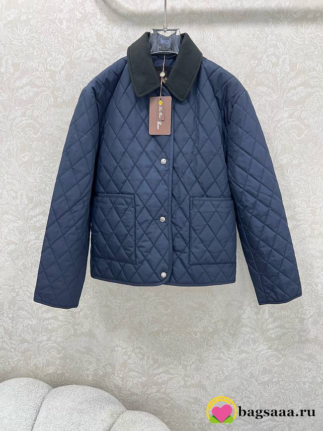 Bagsaaa Loro Piana quilted jacket with a dark collar - 1
