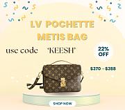 Bagsaaa Louis Vuitton Pochette Métis Bag Monogram - 25cm - 1