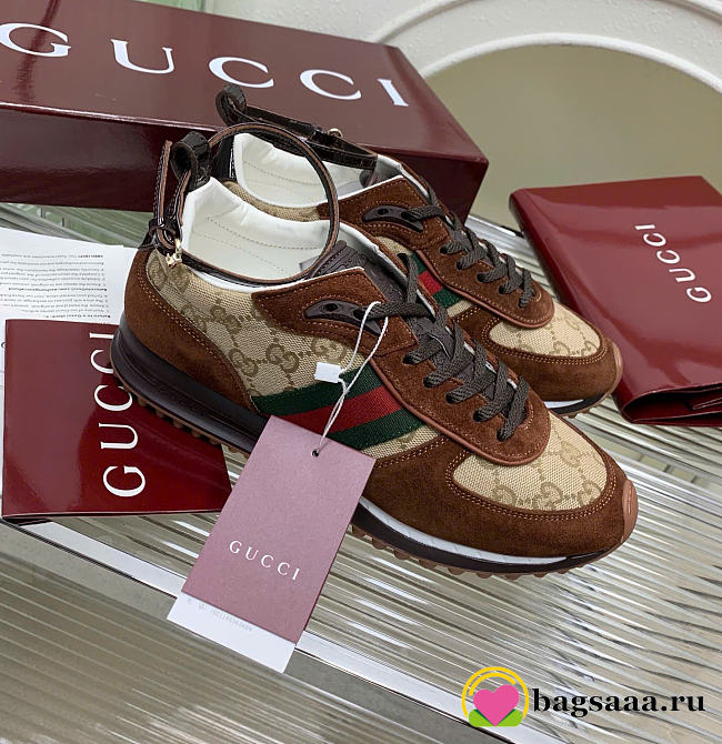 Bagsaaa Gucci Re-Motion sneaker dark brown - 1