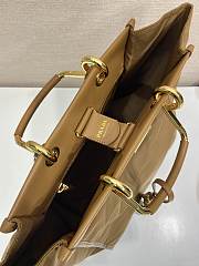 Bagsaaa Prada Re-Nylon and leather tote bag in the color Brandy 1BG561 - 35cm - 3