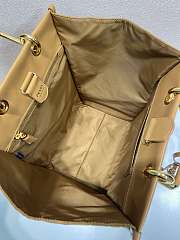 Bagsaaa Prada Re-Nylon and leather tote bag in the color Brandy 1BG561 - 35cm - 2