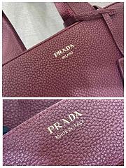 Bagsaaa Prada Medium leather top-handle bag 1BB149 dark red - 28cm - 2