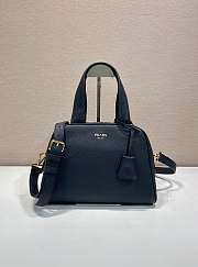 Bagsaaa Prada Medium leather top-handle bag 1BB149 Black - 28cm - 1
