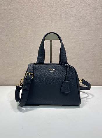 Bagsaaa Prada Medium leather top-handle bag 1BB149 Black - 28cm