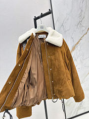 Bagsaaa LOEWE Short Shearling Jacket light brown - 3