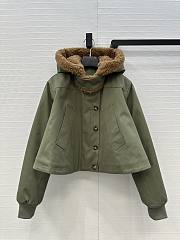 Bagsaaa Loewe Short Parka in cotton green - 1