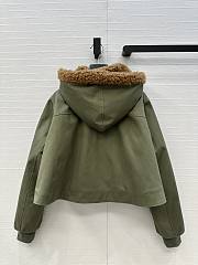 Bagsaaa Loewe Short Parka in cotton green - 2