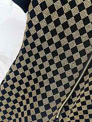 Bagsaaa Balmain short-sleeve mini dress with black and gold diamond - 4