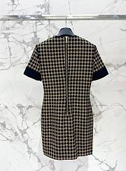 Bagsaaa Balmain short-sleeve mini dress with black and gold diamond - 3