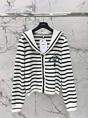 Bagsaaa Dior Marinière cardigan D-Stripes motif - 1