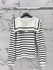 Bagsaaa Dior Marinière cardigan D-Stripes motif - 3