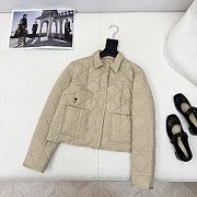 Bagsaaa Dior Cannage quilted jacket beige - 1