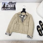 Bagsaaa Dior Cannage quilted jacket beige - 3