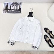 Bagsaaa Dior Cannage quilted jacket white - 1
