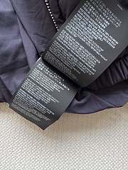 Bagsaaa Miu Miu down jacket with high collar and a cropped length navy blue - 2