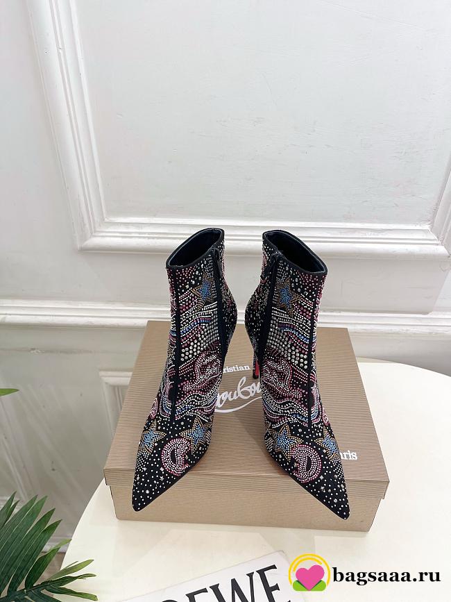 Bagsaaa Christian Louboutin So Kate Starlight Red Sole Booties multicolored strass - 1