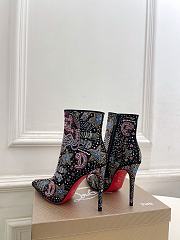 Bagsaaa Christian Louboutin So Kate Starlight Red Sole Booties multicolored strass - 4