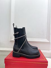 Bagsaaa René Caovilla Cleo crystal-embellished leather Chelsea boots - 1