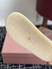 Bagsaaa Miu Miu Suede Shearling Slippers brown - 4