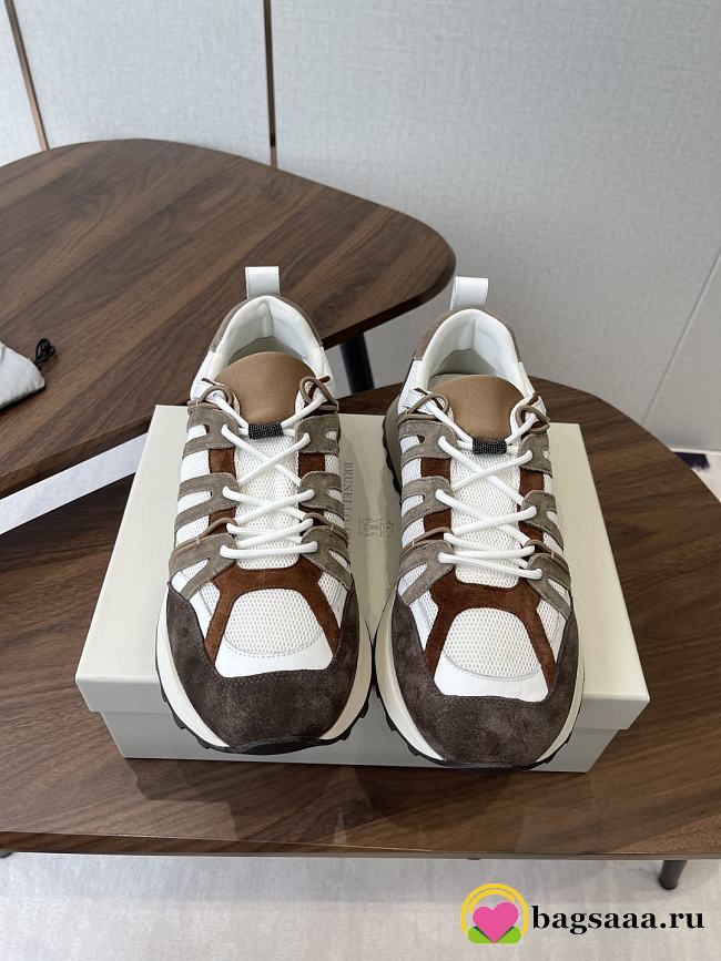 Bagsaaa Brunello Cucinelli Monili-detail sneakers mixed - 1