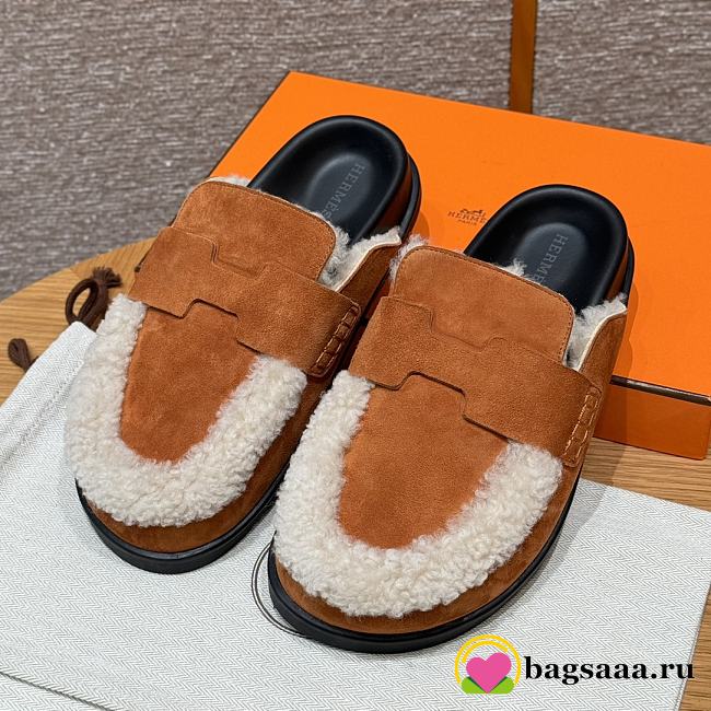 Bagsaaa Hermes Go mule brown - 1