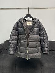 Bagsaaa Fendi FF-print puff jacket in black nylon - 1