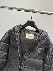 Bagsaaa Fendi FF-print puff jacket in black nylon - 2