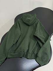 Bagsaaa Balenciaga green hoodie with a shaded logo effect - 4