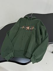 Bagsaaa Balenciaga green hoodie with a shaded logo effect - 3