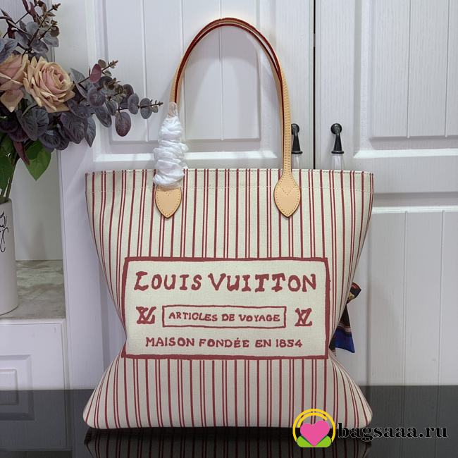 Bagsaaa M15121 Louis Vuitton Carry It Beige/Plum - 37cm - 1