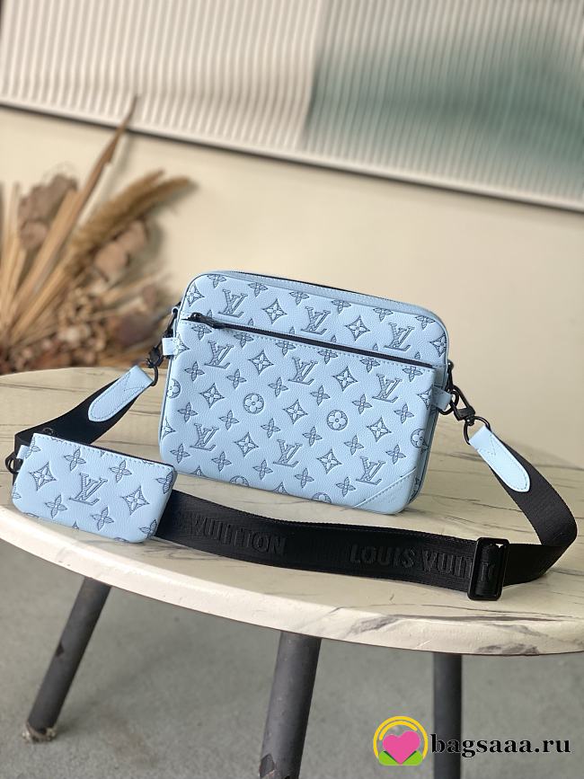 Bagsaaa LV M14781 Trio Messenger Sky Blue - 25cm - 1