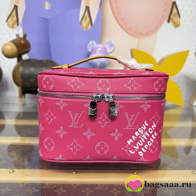 Bagsaaa LV M26889 Nice Mini Rose Pondichery Pink - 20cm - 1