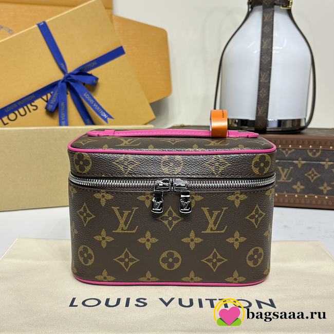 Bagsaaa LV M12650 Nice Mini Pondichery Pink - 20cm - 1