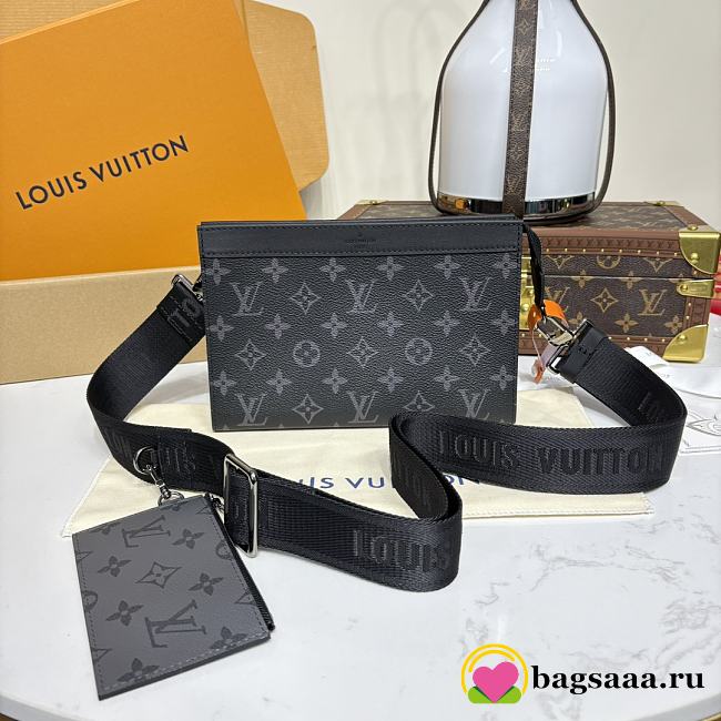 Bagsaaa LV M81124 Gaston Wearable Wallet Monogram Eclipse - 22cm - 1