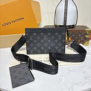 Bagsaaa LV M81124 Gaston Wearable Wallet Monogram Eclipse - 22cm - 1