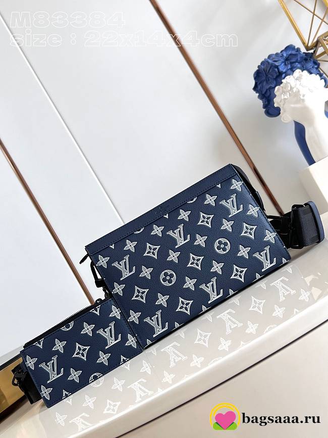 Bagsaaa LV M83384 Gaston Wearable Wallet Ink Blue/White - 22cm - 1