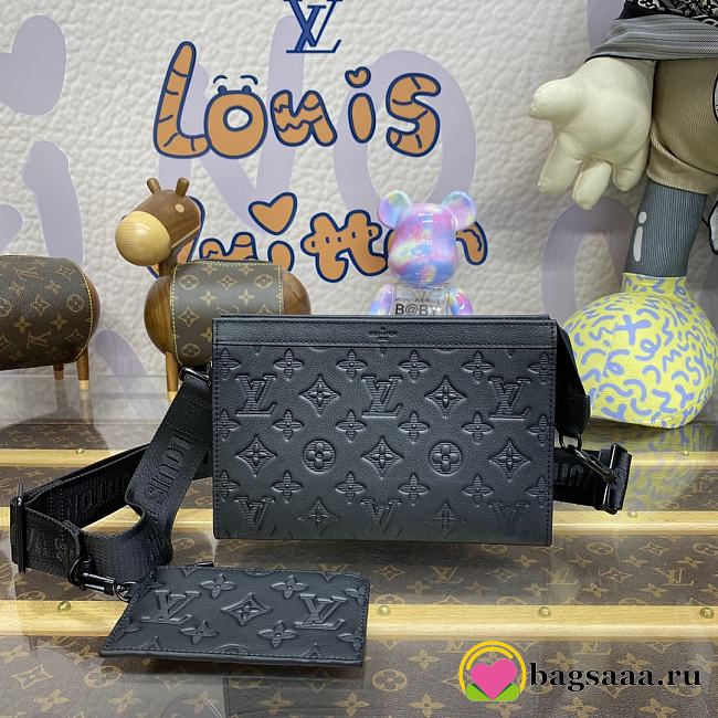 Bagsaaa LV M81115 Gaston Wearable Wallet Monogram Shadow - 22cm - 1