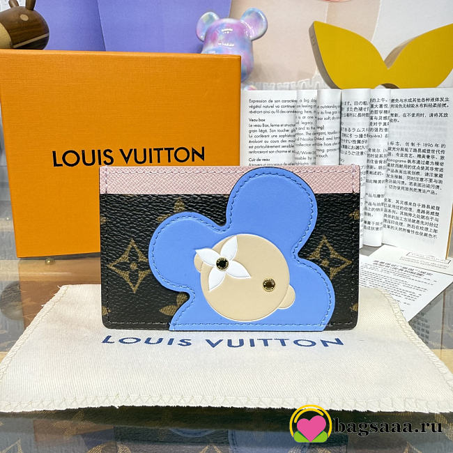 Bagsaaa LV M15345 Card Holder Monogram Snowy - 11cm - 1