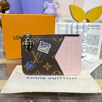 Bagsaaa LV M15333 Romy Card Holder Monogram Snowy - 12cm