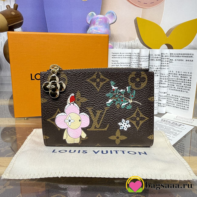 Bagsaaa LV M15334 Lisa Wallet Monogram Snowy Pearl - 11.5cm - 1